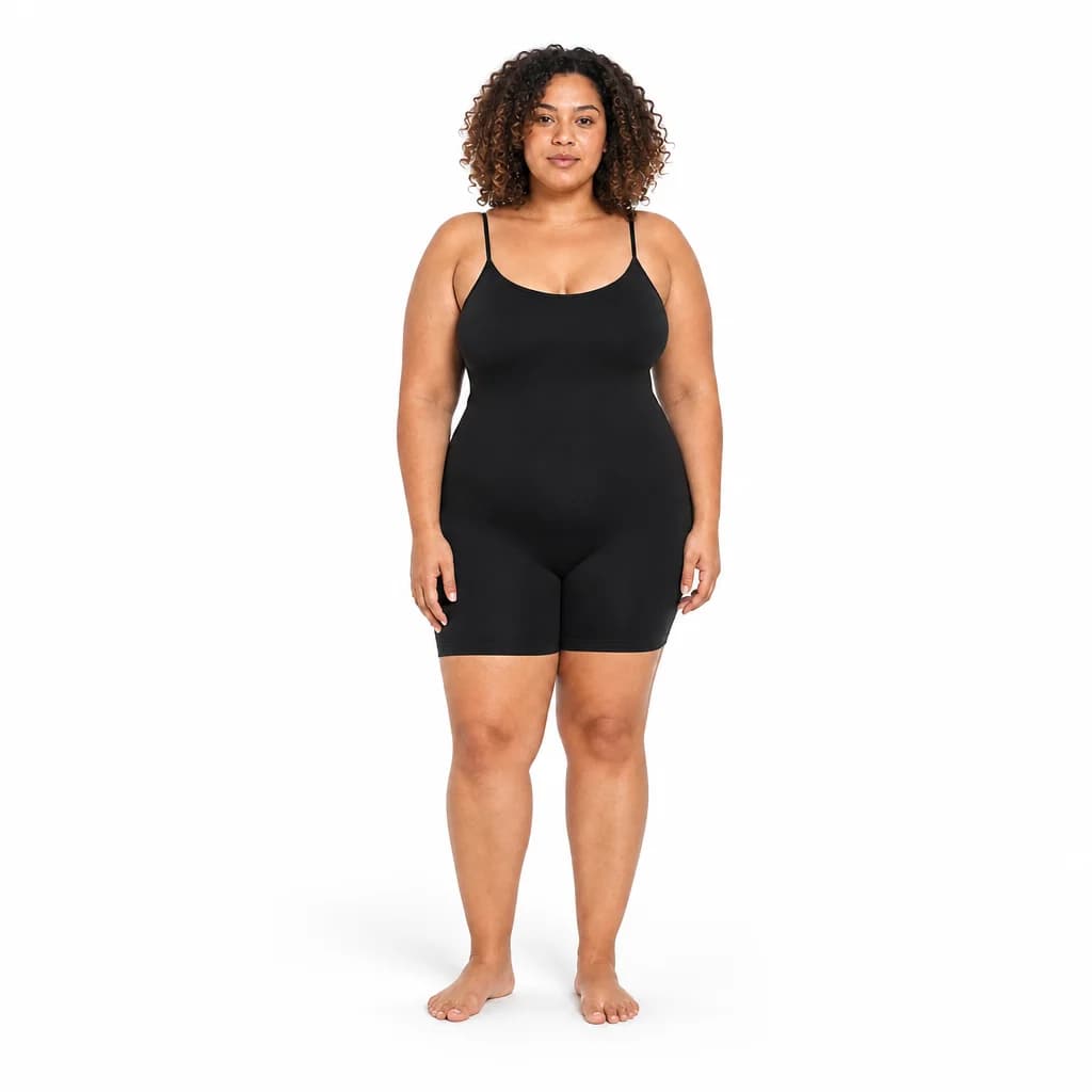Seamless Shaping Bodysuit with Shorts — view 4