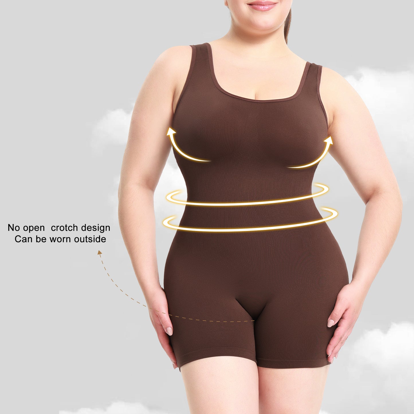 Solid Color Sports Shapewear